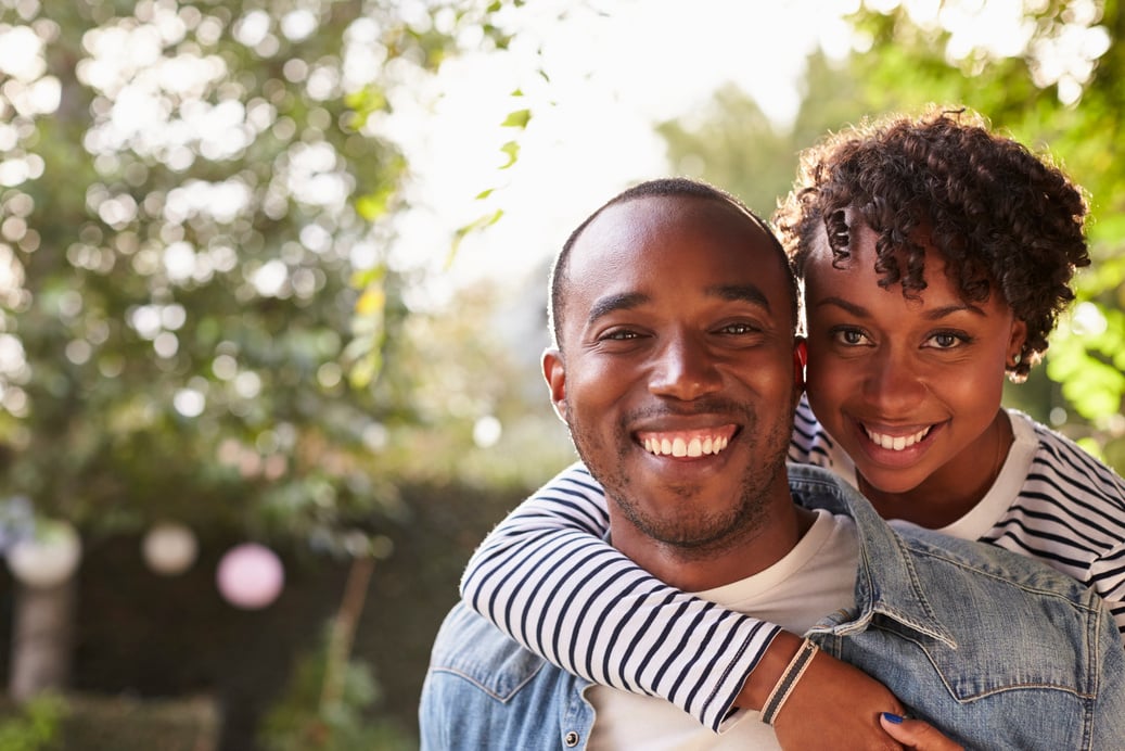 Happy Young Couple Outdoors