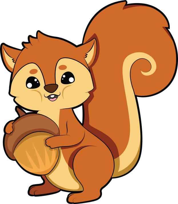 Squirrel Cartoon Illustration